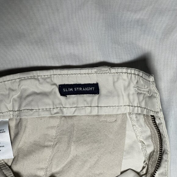 American Eagle Outfitters Straight Fit Light Beige Size 30x30 - Picture 5 of 8